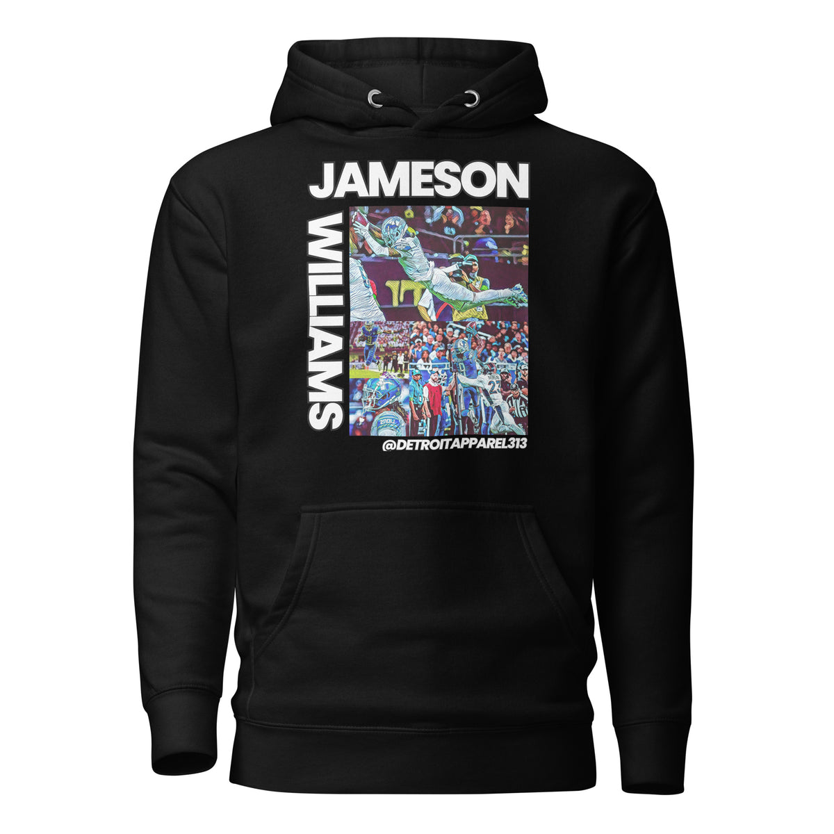 Detroit Lions Jameson Williams - Premium Unisex Hoodie