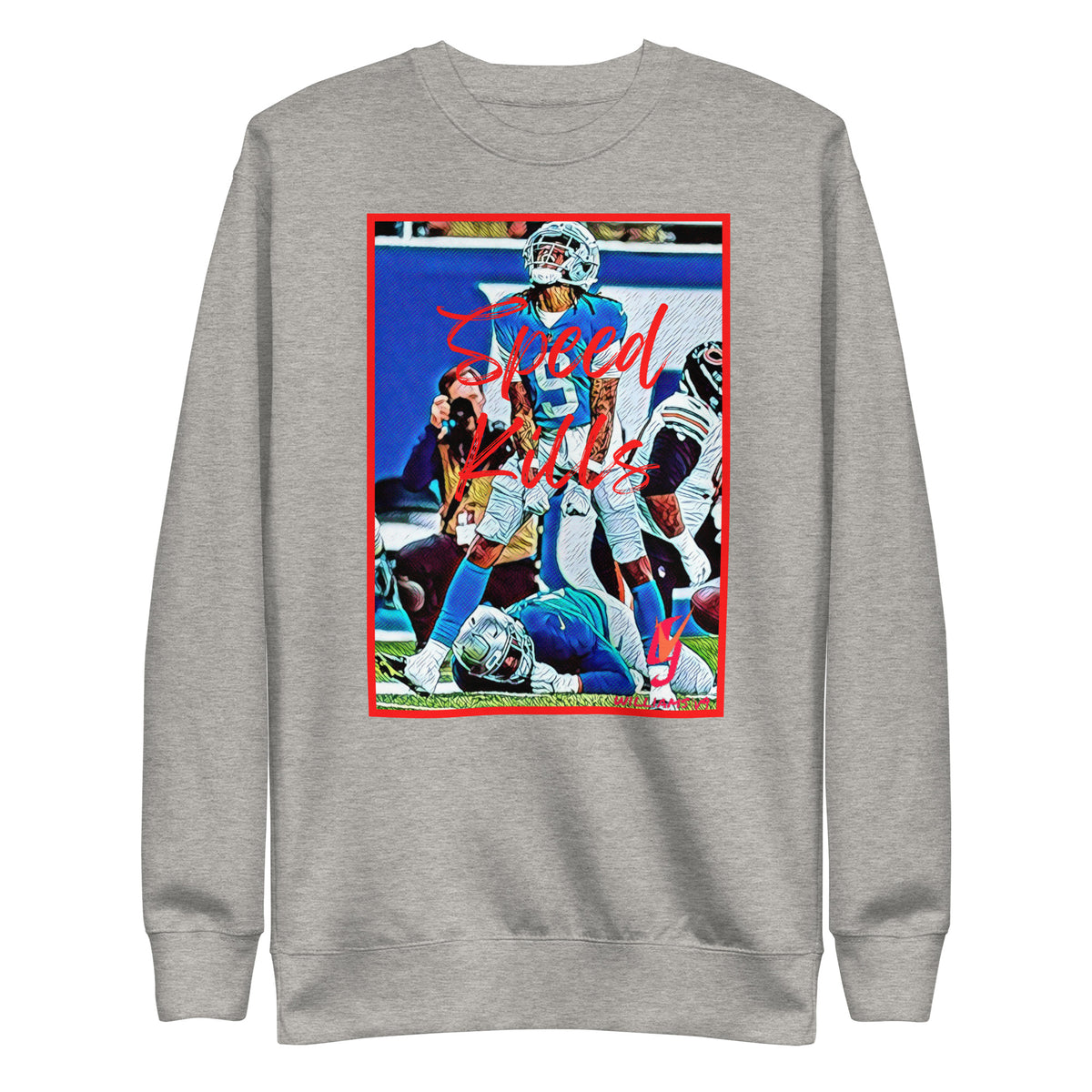 Jameson Williams Speed Kills - Unisex Premium Sweatshirt