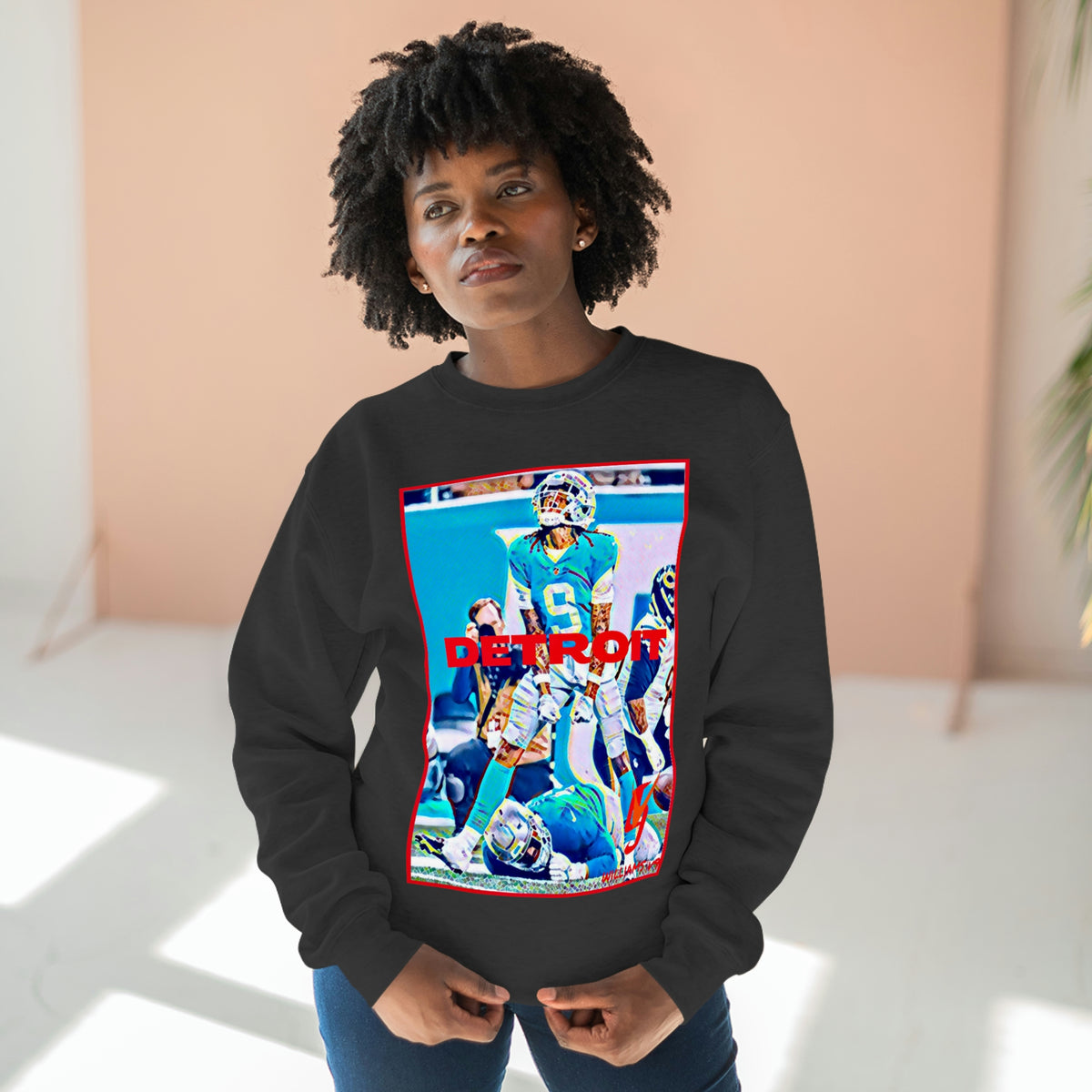Jameson Williams V9 - Unisex Premium Sweatshirt