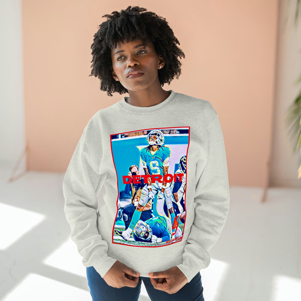 Jameson Williams V9 - Unisex Premium Sweatshirt