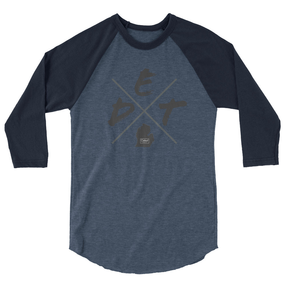 Unisex DET x Michigan - 3/4 Sleeve T-Shirt
